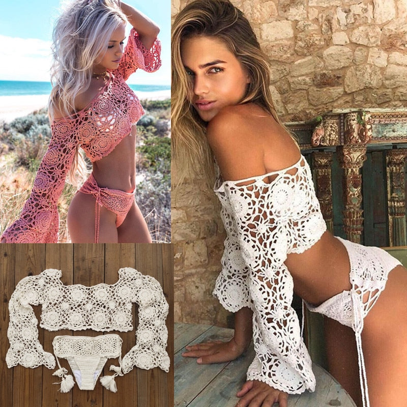 Boho Crochet Bikini Set