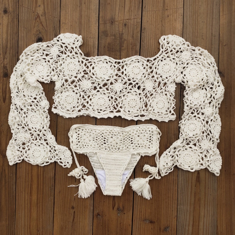 Boho Crochet Bikini Set