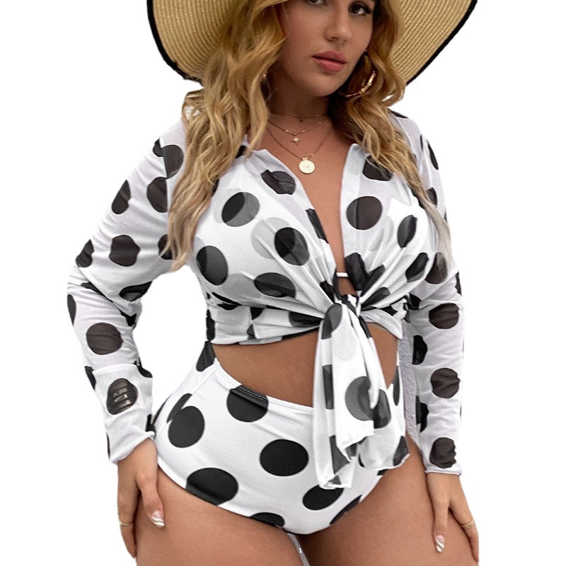 Polka dot Modest Loose Fit Plus Size Tankini XXXL XXXXL