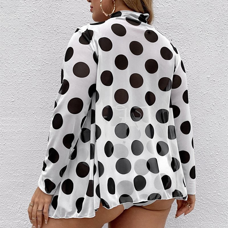 Polka dot Modest Loose Fit Plus Size Tankini XXXL XXXXL