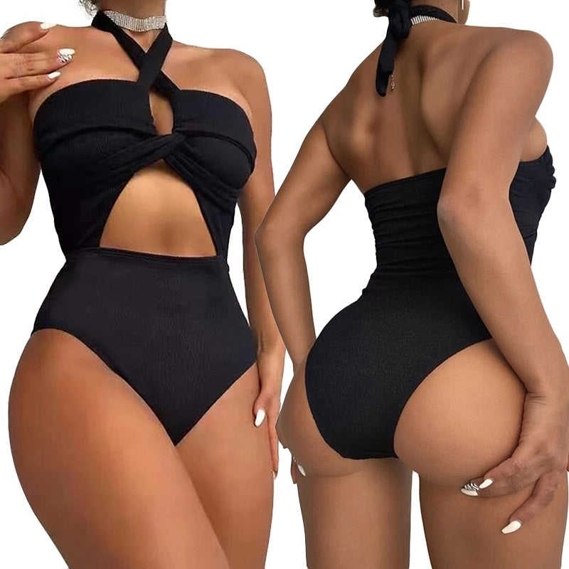 Rompers Sleeveless Front Cutout Monokini