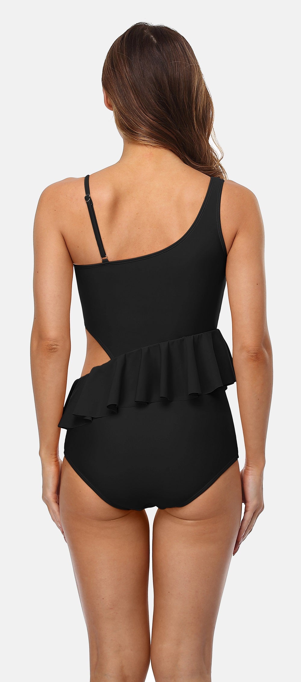 Cutout Asymmetric Shoulder maillot de bain Monokini