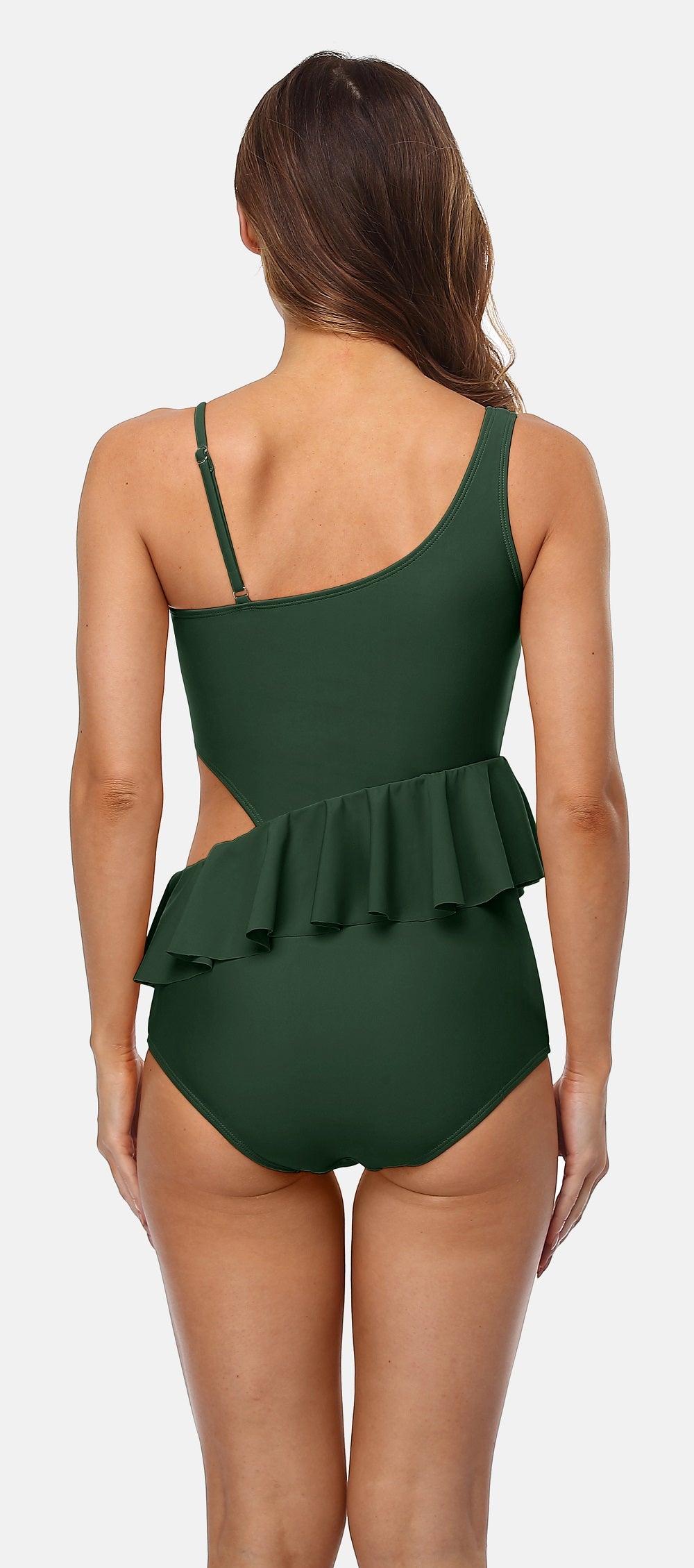 Cutout Asymmetric Shoulder maillot de bain Monokini