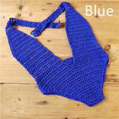 Crochet Bandage Deep V Monokini