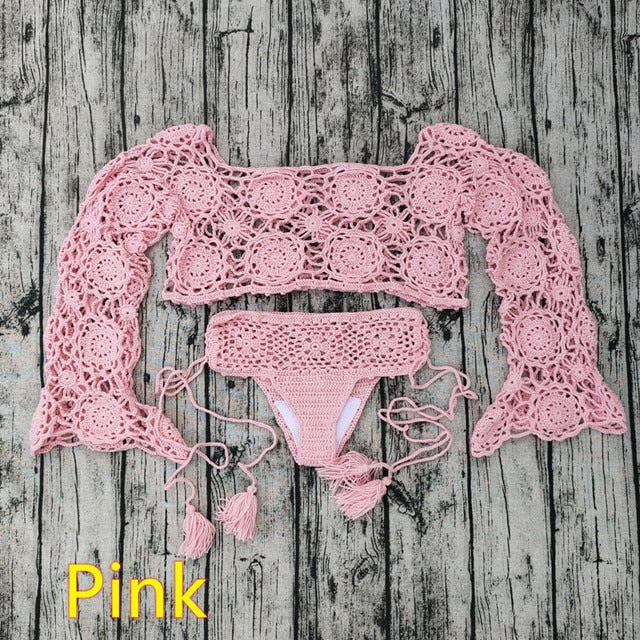 Boho Crochet Bikini Set