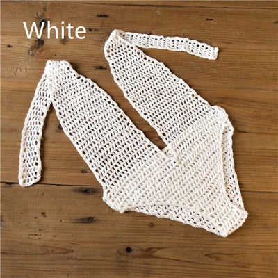 Crochet Bandage Deep V Monokini